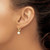 Image of 25mm 14K Yellow Gold 6-7mm White Round Freshwater Cultured Pearl Leverback Earrings XLB154PL