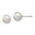 Image of 7-8mm 14K White Gold 7-8mm Round Grey Saltwater Akoya Earrings