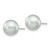 Image of 8-9mm 14K White Gold 8-9mm Round Grey Saltwater Akoya Earrings