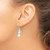Image of 40mm Sterling Silver Freshwater Cultured Pearl Snowman Earrings