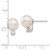 Image of 8-9mm 14K White Gold 8-9mm Round White Saltwater Akoya .20ctw Diamond Earrings