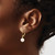 Image of 10k Yellow Gold 7-8mm White Round Freshwater Cultured Pearl Leverback Earrings