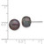 Image of 8-9mm 14k White Gold 8-9mm Black Button Freshwater Cultured Pearl Stud Post Earrings