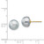 Image of 8-9mm 14K Yellow Gold 8-9mm Grey Button Freshwater Cultured Pearl Stud Post Earrings