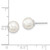 Image of 8-9mm Majestic Sterling Silver Rhodium-plated 8-9mm White Simulated Pearl Stud Earrings