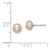 Image of 6-7mm Sterling Silver Rhodium-plated 6-7mm Pink Freshwater Cultured Button Pearl Earrings