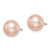 Image of 7-8mm Sterling Silver Rhodium-plated 7-8mm Pink Freshwater Cultured Button Pearl Stud Earrings