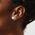 Image of 9-10mm Sterling Silver Rhodium-plated 9-10mm Grey Round Freshwater Cultured Pearl Post Stud Earrings
