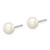 Image of 5.46mm Sterling Silver Madi K Rhodium-plated 5-6mm White Round Freshwater Cultured Pearl Childrens Stud Earrings