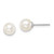 Image of 6.16mm Sterling Silver Madi K Rhodium-plated 6-7mm White Round Freshwater Cultured Pearl Childrens Stud Earrings