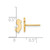 Image of 8.93mm 14k Yellow Gold New Jersey State Earrings