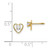 Image of 6mm 14K Yellow Gold Madi K 3mm White Zircon Birthstone Heart Earrings