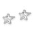 Image of 6mm Sterling Silver Rhodium-plated 6mm CZ Star Stud Earrings
