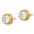 Image of 7.93mm 10k Yellow Gold Tiara Collection 8mm Polished CZ Earrings
