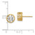 Image of 7.93mm 10k Yellow Gold Tiara Collection 8mm Polished CZ Earrings