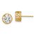 Image of 7.93mm 10k Yellow Gold Tiara Collection 8mm Polished CZ Earrings