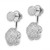 Image of Sterling Silver Rhodium-plated CZ Convertible Back Earrings