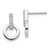 Image of 15mm White Ice Sterling Silver Rhodium-plated Diamond Post Earrings QW202
