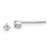 Image of 2mm White Ice Sterling Silver Rhodium-plated Diamond Stud Post Earrings QW163