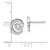 Image of 11mm White Ice Sterling Silver Rhodium-plated Diamond Swirl Post Earrings QW480