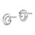 Image of 10mm White Ice Sterling Silver Rhodium-plated Diamond Swirl Post Earrings QW317