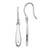 Image of 40mm White Ice Sterling Silver Rhodium-plated Diamond Shepherd Hook Dangle Earrings QW254