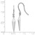 Image of 32mm White Ice Sterling Silver Rhodium-plated Diamond Shepherd Hook Dangle Earrings QW483