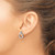 Image of 15mm White Ice Sterling Silver Rhodium-plated Diamond Circle Post Dangle Earrings