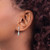 Image of 17mm White Ice Sterling Silver Rhodium-plated Diamond Filgree Post Dangle Earrings