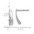 Image of 15mm White Ice Sterling Silver Rhodium-plated Satin and Polished Diamond Post Drop Earrings