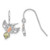 Sterling Silver w/12K Accents Black Hills Hummingbird Dangle Earrings