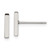 10mm Chisel Stainless Steel Polished Bar Post Earrings