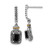 27mm Shey Couture Sterling Silver with 14K Accent Antiqued Black Onyx Post Dangle Earrings