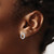 13mm True Origin 14K White Gold 1/2 carat Lab Grown Diamond VS/SI D E F Hexagon Post Earrings