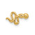 Image of 14K Yellow Gold 18 Gauge Polished Snake Cartilage Stud