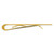 Image of Gold-plated Kelly Waters Polished Rectangle Money Clip