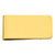 Image of Gold-plated Kelly Waters Polished Rectangle Money Clip