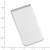 Image of Rhodium-plated Kelly Waters Polished Rectangle Money Clip