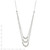 Sterling Silver Polished 3-Strand Beaded Necklace