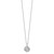Sterling Silver Rhodium-plated Diamond Circle Necklace