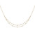 14K Yellow Gold Lab Grown Diamond SI1/SI2, G H I, Multi Station Double Strand Necklace