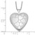 Sterling Silver Rhodium-plated 20mm Floating Hearts Heart Locket Necklace