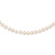 14K Yellow Gold 6-7mm Round White Saltwater Akoya Cultured Pearl Necklace PL60AA-24