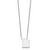 Sterling Silver/Rhodium-plated Utah State Necklace