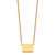 Sterling Silver/Gold-plated Wyoming State Necklace