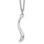White Ice Sterling Silver Rhodium-plated 18 Inch Swirl Diamond Necklace with 2 Inch Extension