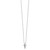 Image of White Ice Sterling Silver Rhodium-plated 18 Inch Black Diamond Cross Necklace with 2 Inch Extender