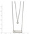 Image of Chisel Stainless Steel Polished Star and Bar Multi Strand 15.5 inch Cable Chain with a 1.5 inch Extension Necklace