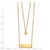 Image of Chisel Stainless Steel Polished Yellow IP-plated Star and Bar Multi Strand 15.5 inch Cable Chain with a 1.5 inch Extension Necklace