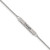 Image of Chisel Stainless Steel Polished and Enameled with CZ ENJOY THE LITTLE THINGS Bar on a 16 inch Cable Chain with a 2 inch Extension Necklace